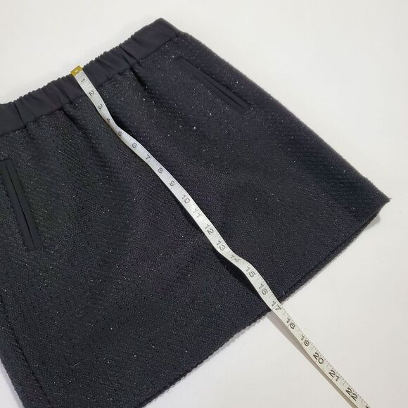 LOFT glitter mini skirt black New NWOT MP M petite - Picture 8 of 8